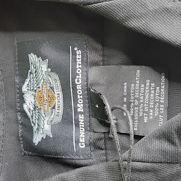 HARLEY DAVIDSON 110‎ Anniversary Black and Tan Shirt Large - Picture 11 of 11